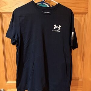 Under Armour Men's UA Freedom Flag Shirt Size Large